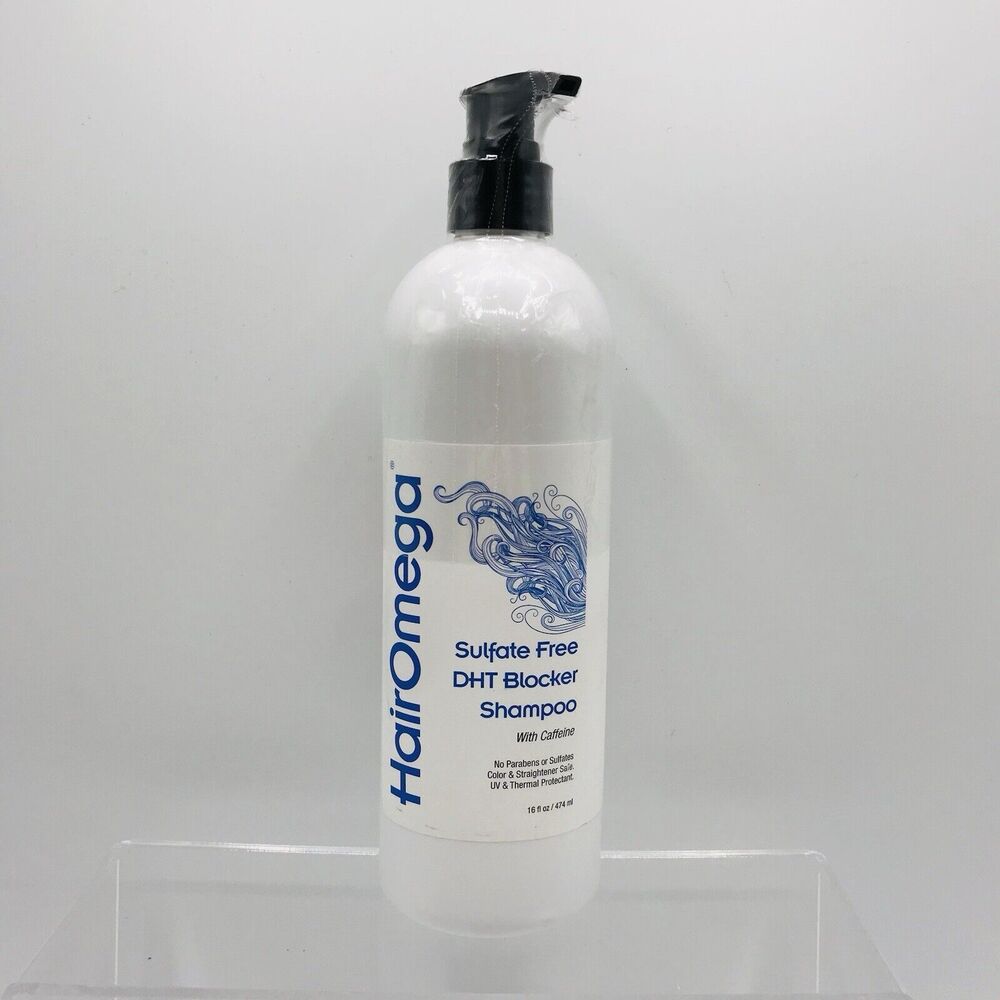 Hair Omega DHT Blocker Shampoo Caffeine Loss Growth Sulfate Free NEW SEALED474ml